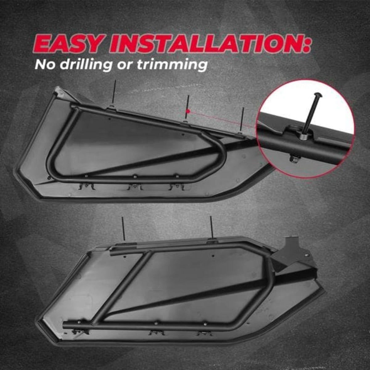Kemimoto Can-Am Maverick X3 Max Lower Doors Panels Kit & Tablet Holder