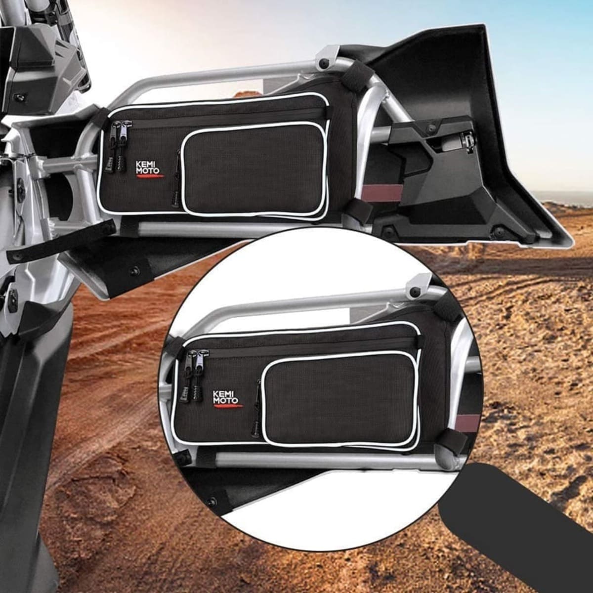 Kemimoto Can-Am Maverick X3 Max Rear Door Bags