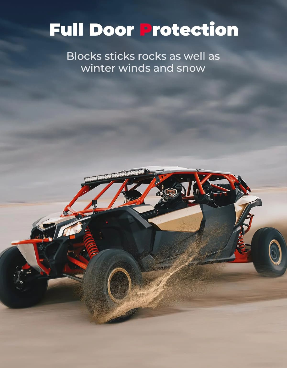 Kemimoto Can-Am Maverick X3 MAX Rear Full Doors Aluminum