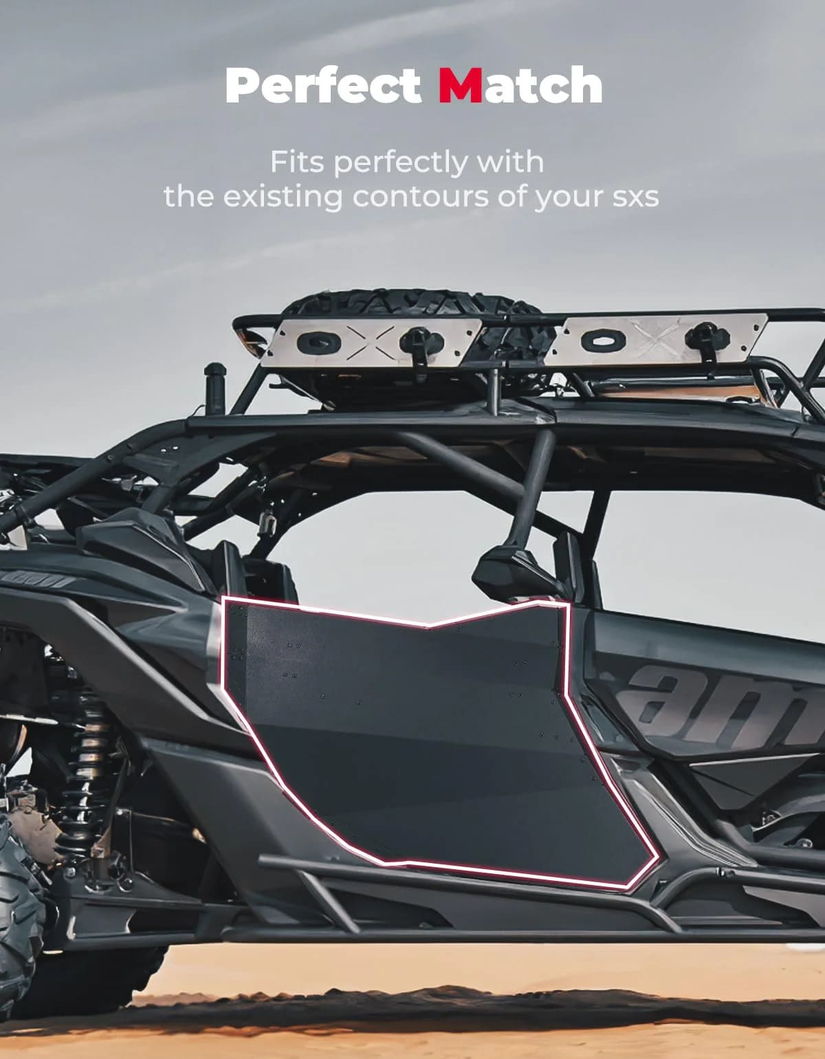 Kemimoto Can-Am Maverick X3 MAX Rear Full Doors Aluminum