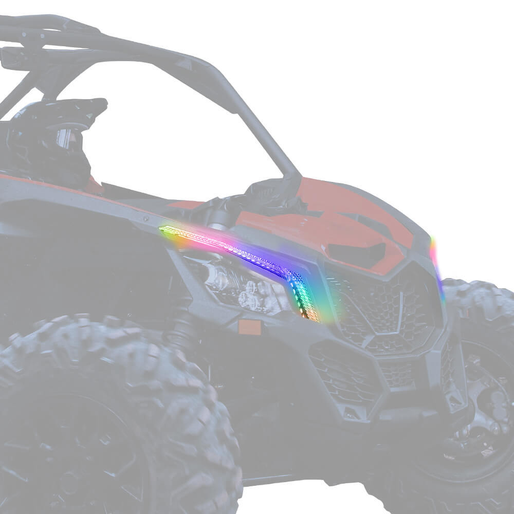 Kemimoto Can-Am Maverick X3/MAX RGB Fang Lights with APP+RF Remote Control