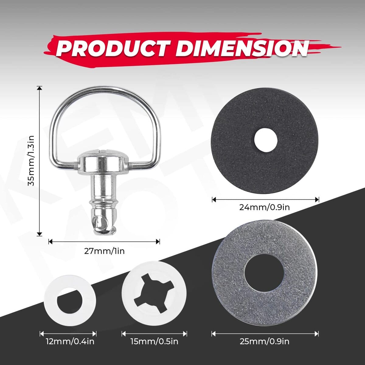 Kemimoto Can-Am Maverick X3 /Max Roof Pins Quick Release Bolts