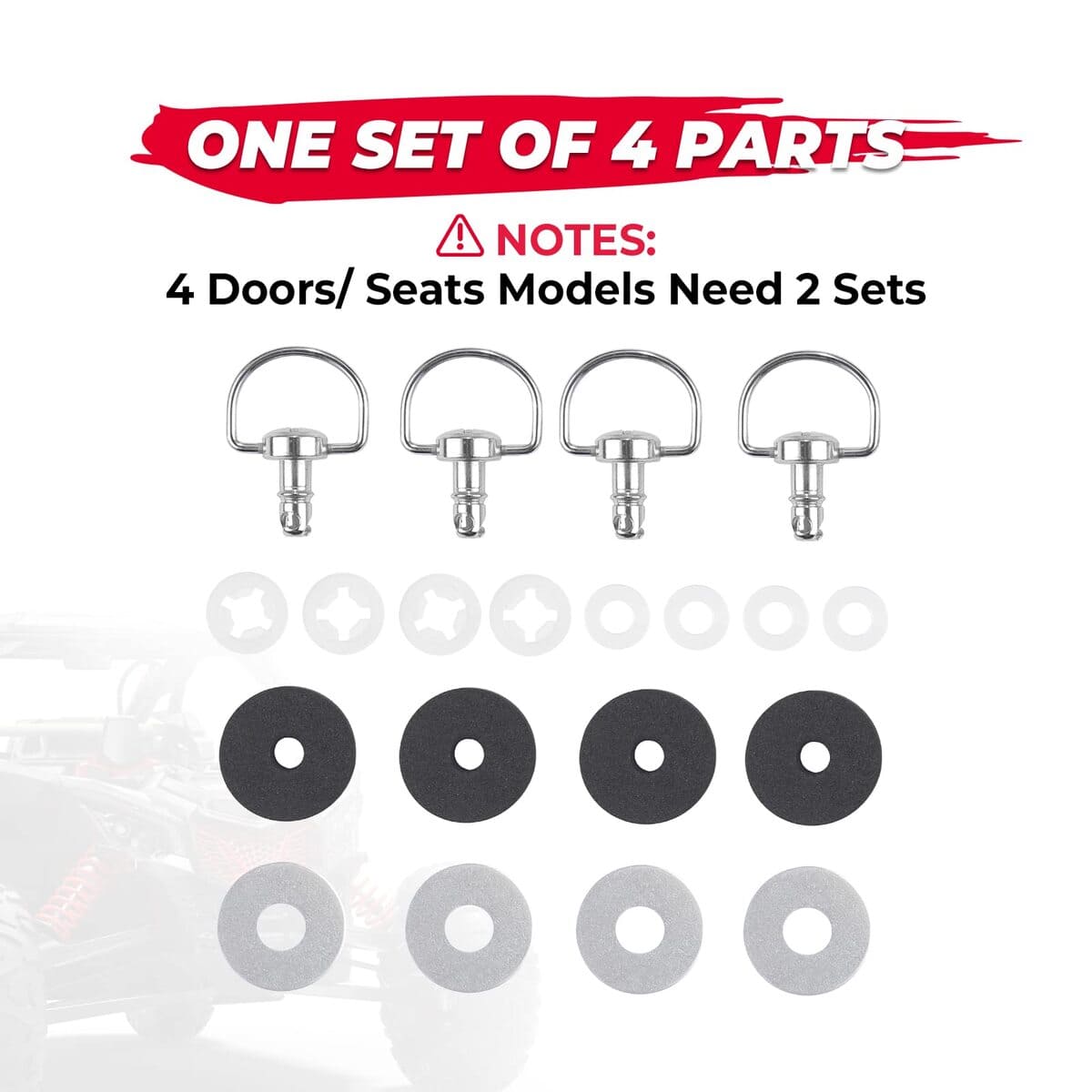 Kemimoto Can-Am Maverick X3 /Max Roof Pins Quick Release Bolts