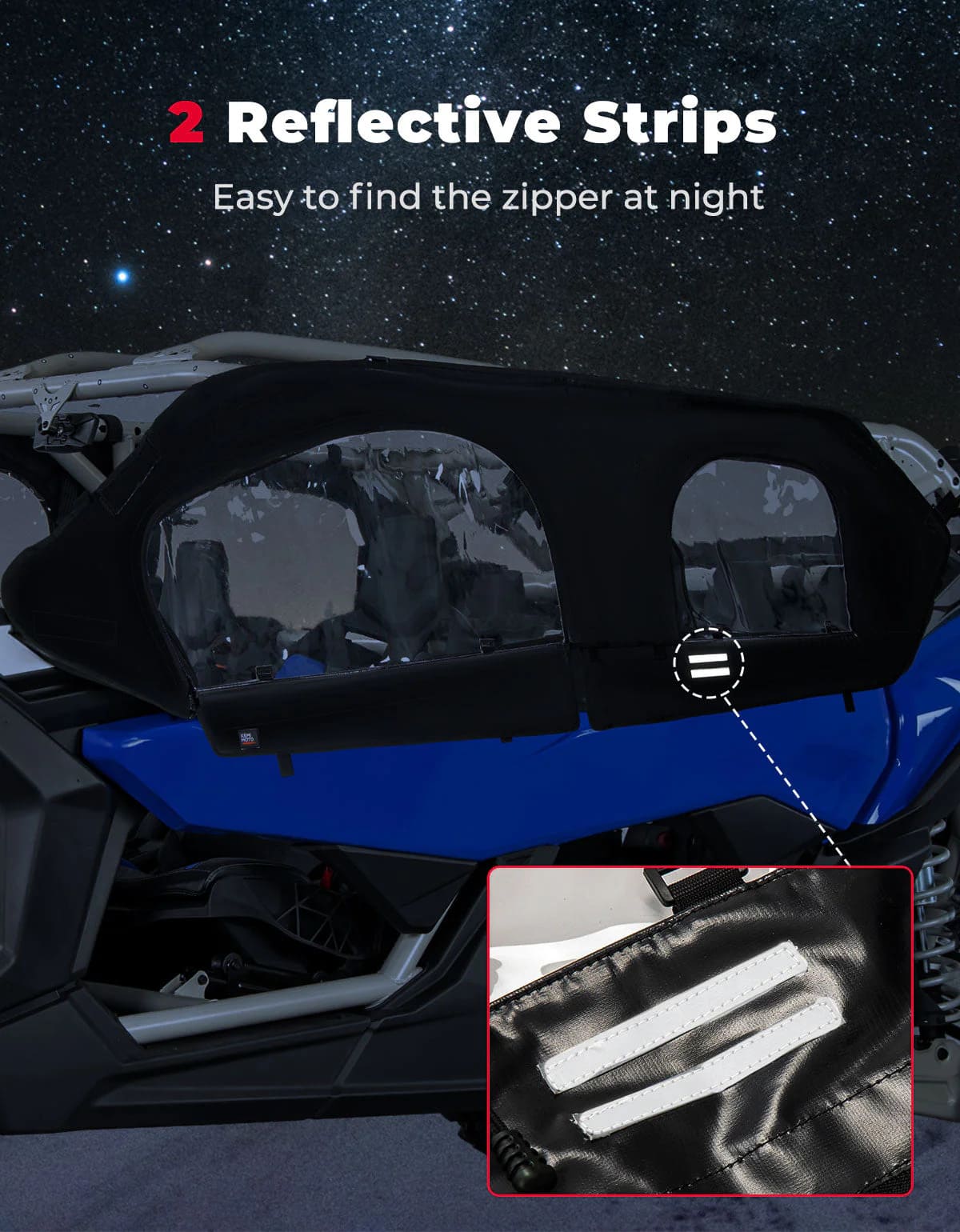 Kemimoto Can-Am Maverick X3 Max Soft Cab Enclosure & Lower Door Inserts