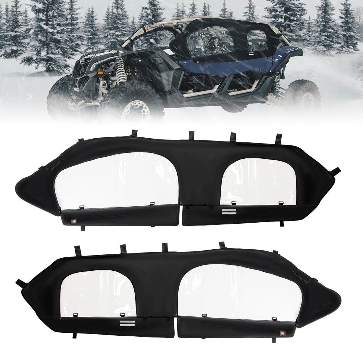 Kemimoto Can-Am Maverick X3 Max Soft Cab Enclosure Upper Doors