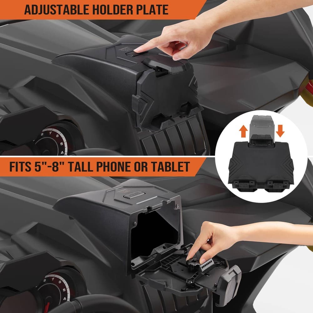 Kemimoto Can-Am Maverick X3/Max Tablet Holder & Side View Mirrors