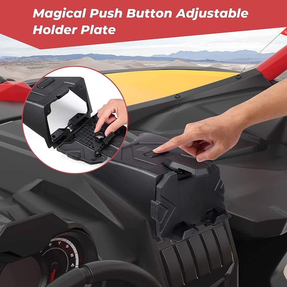 Kemimoto Can-Am Maverick X3/Max Tablet Holder with Storage Box