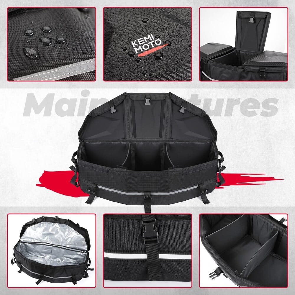 Kemimoto Can-Am Maverick X3 Rear Cargo Tailgate & Bags