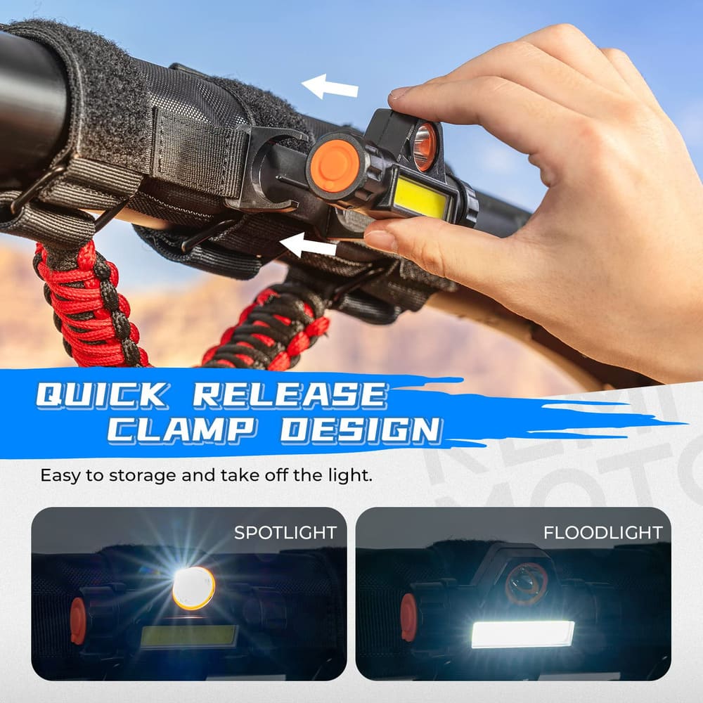 Kemimoto Can-Am Maverick X3 Roll Bar Grab Handle with Dome Light