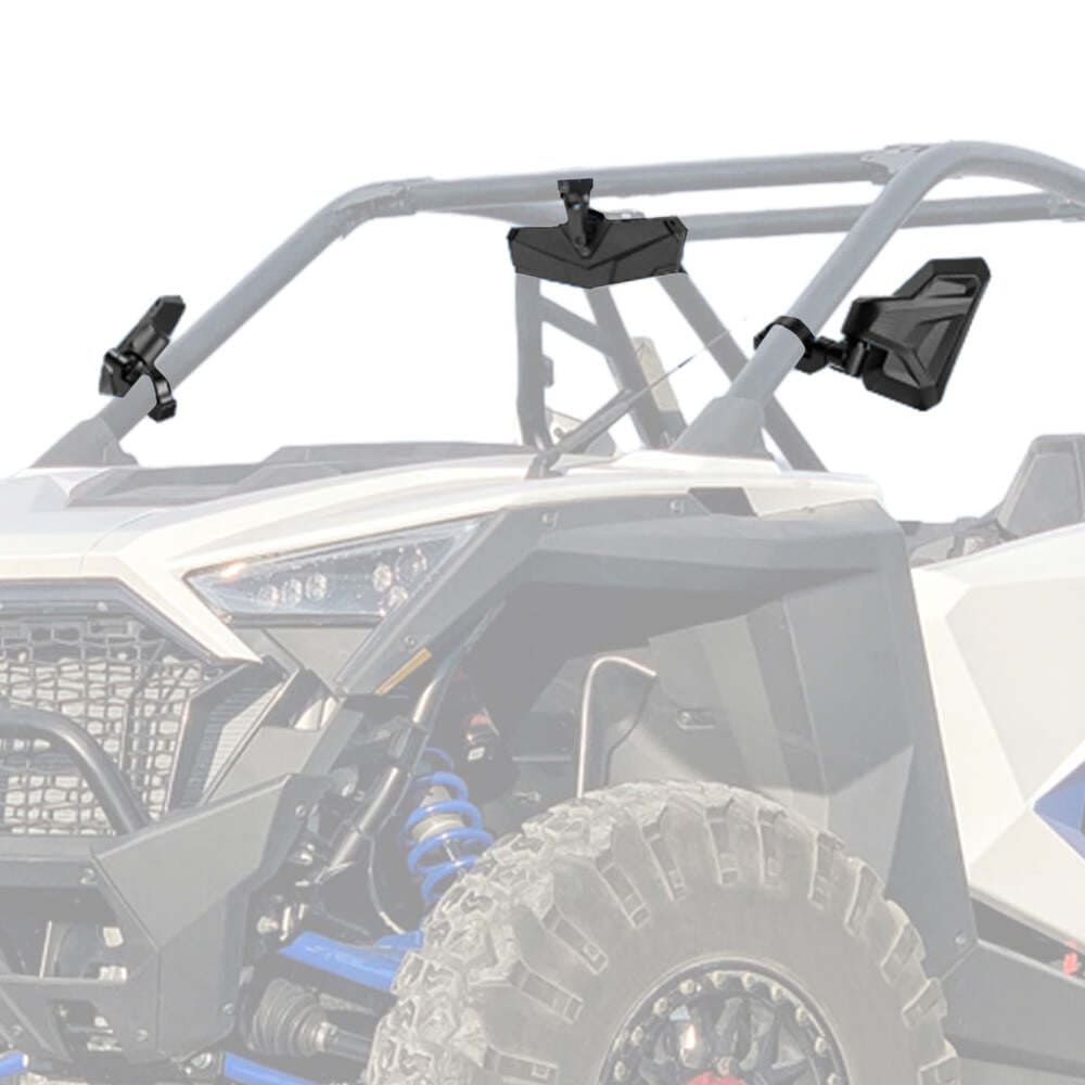 Kemimoto Can-Am Maverick X3 / RZR 1.6"-2" Roll Bar UTV Side Mirrors & Center Mirror