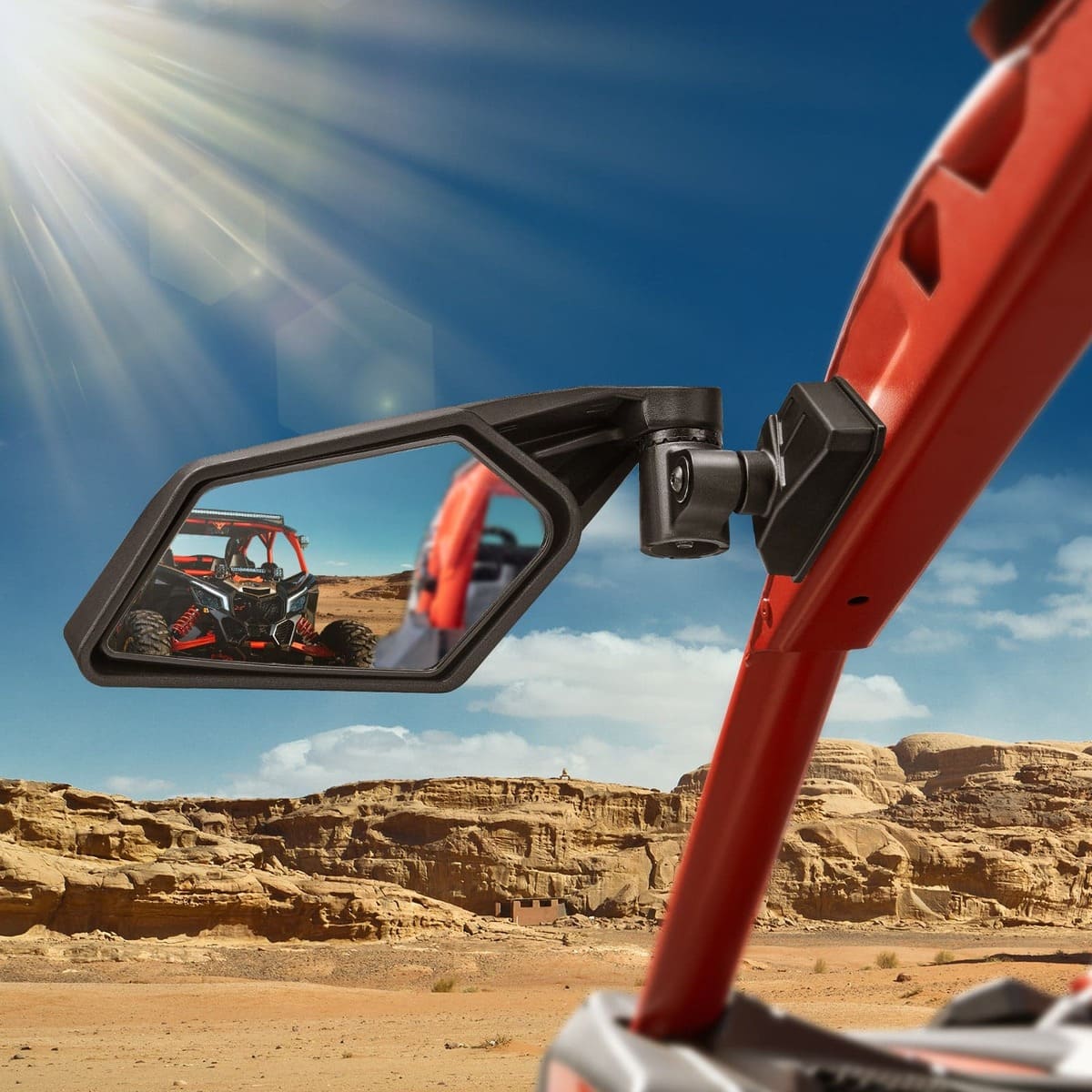 Kemimoto Can-Am Maverick X3 Side View Mirror & Console Storage Bag