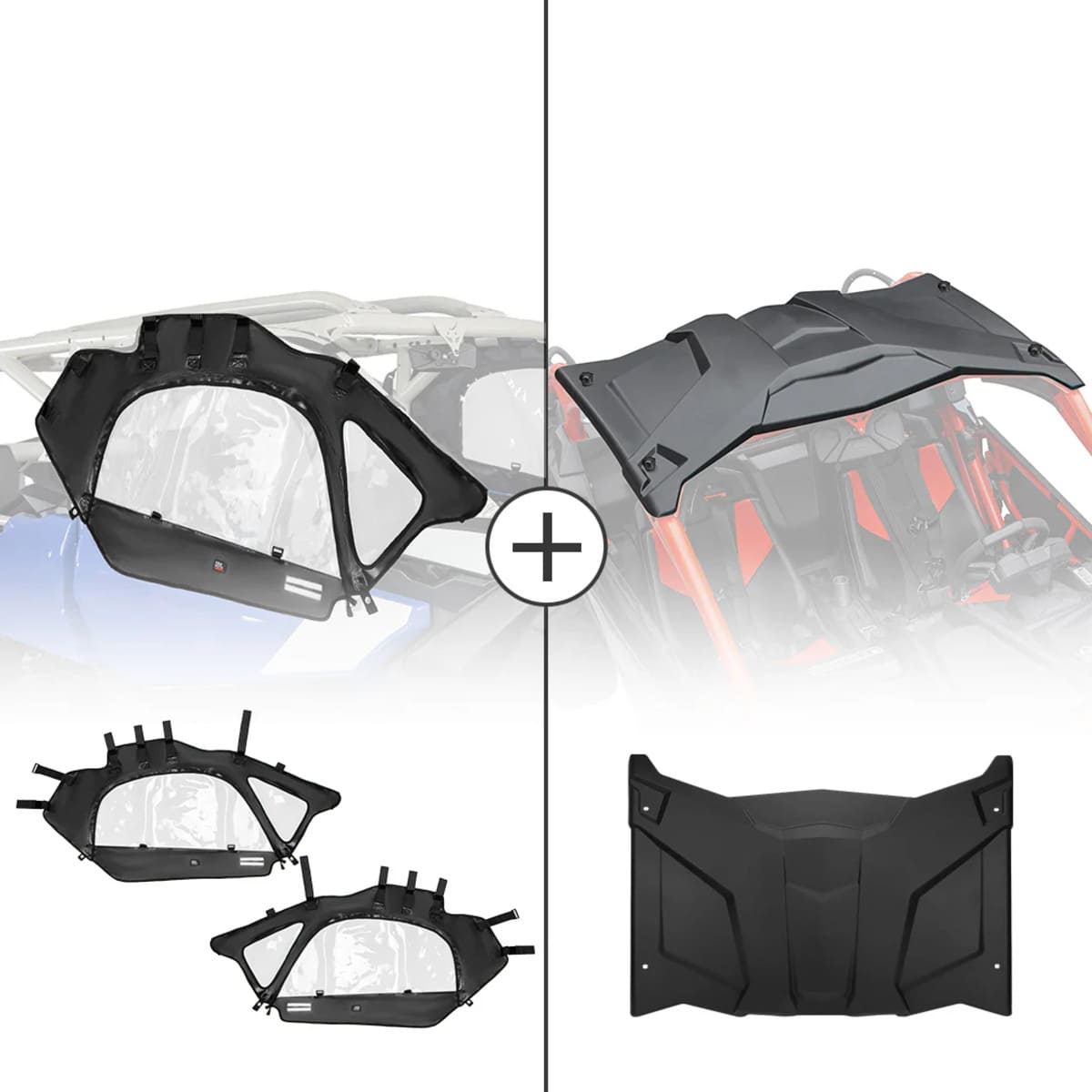 Kemimoto Can-Am Maverick X3 Soft Cab Enclosures & Hard Roof