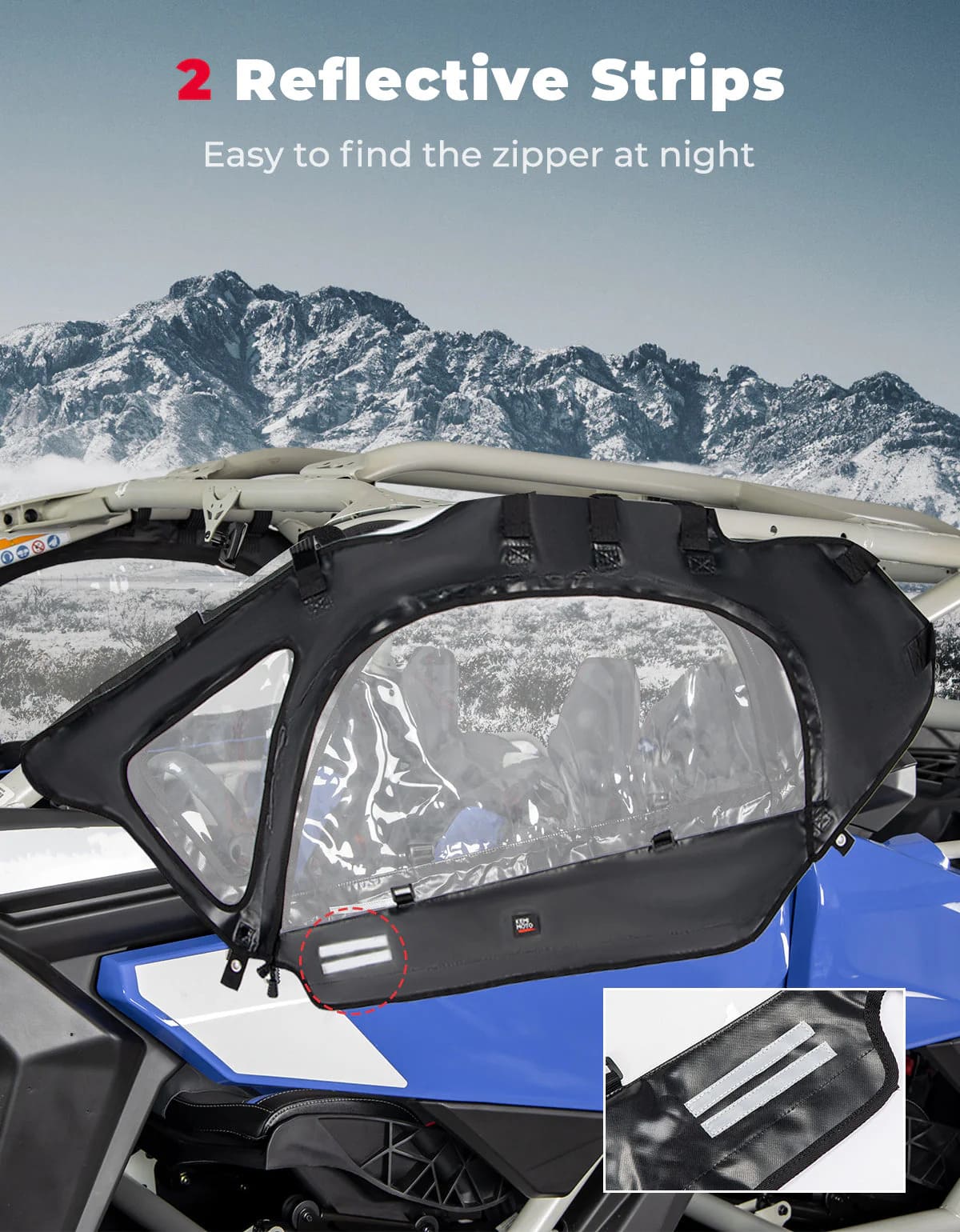 Kemimoto Can-Am Maverick X3 Soft Cab Enclosures & Hard Roof