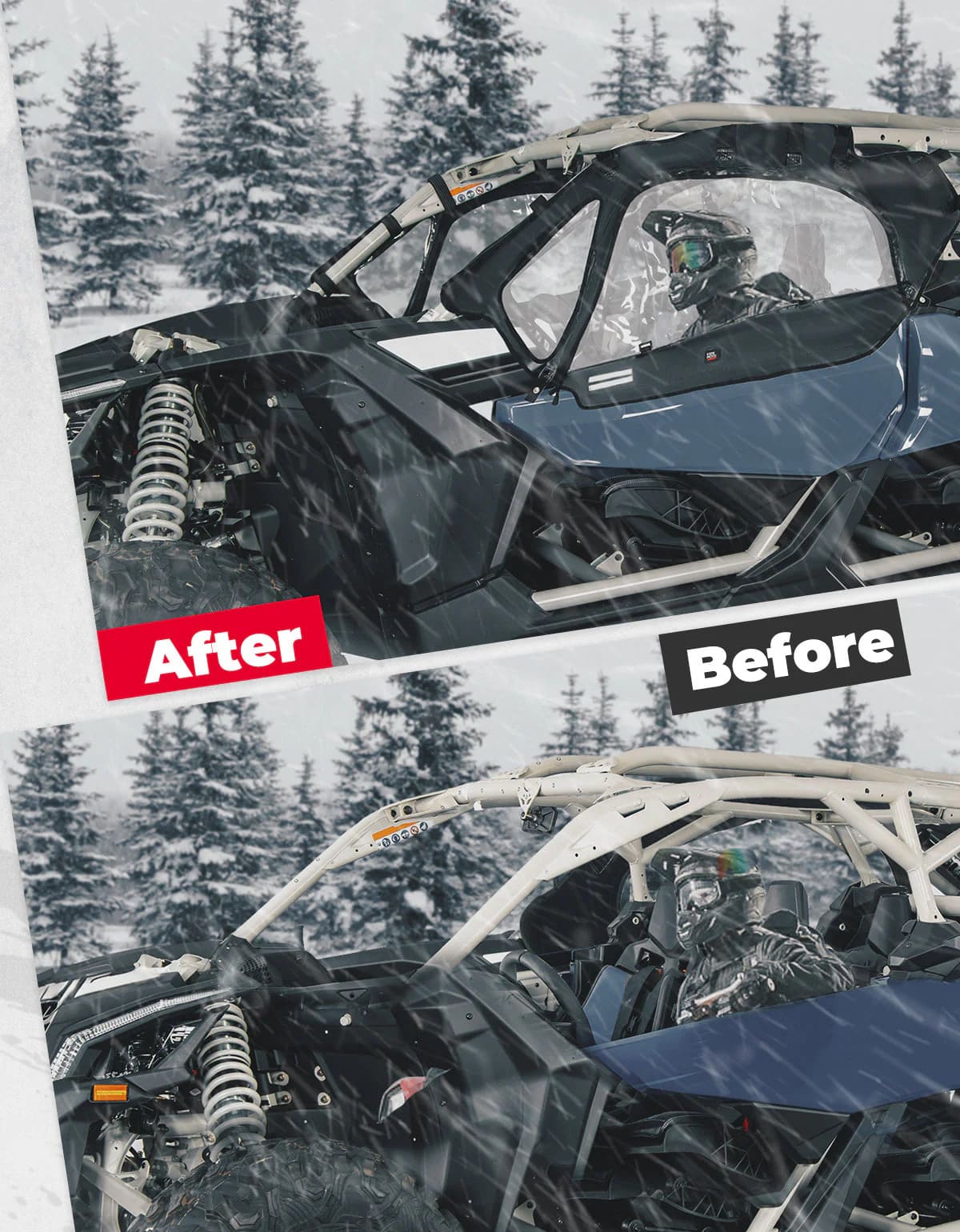 Kemimoto Can-Am Maverick X3 Soft Cab Enclosures & Rear Windshield