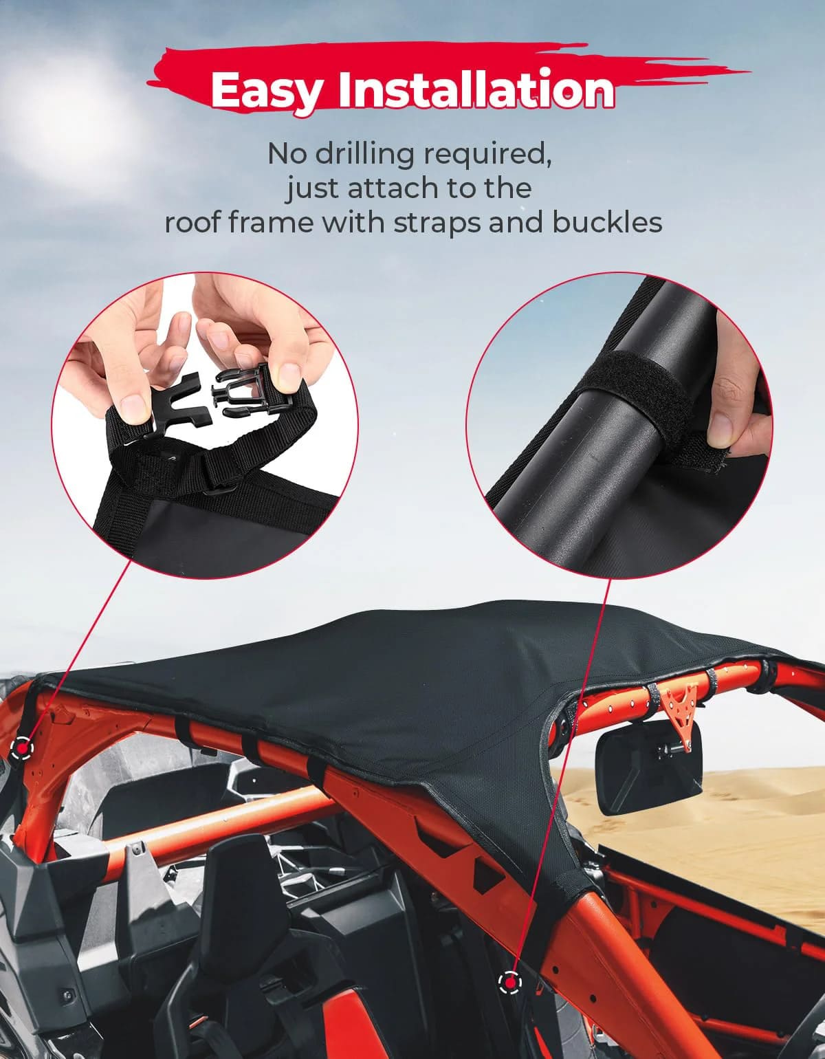 Kemimoto Can-Am Maverick X3 Soft Top Roof