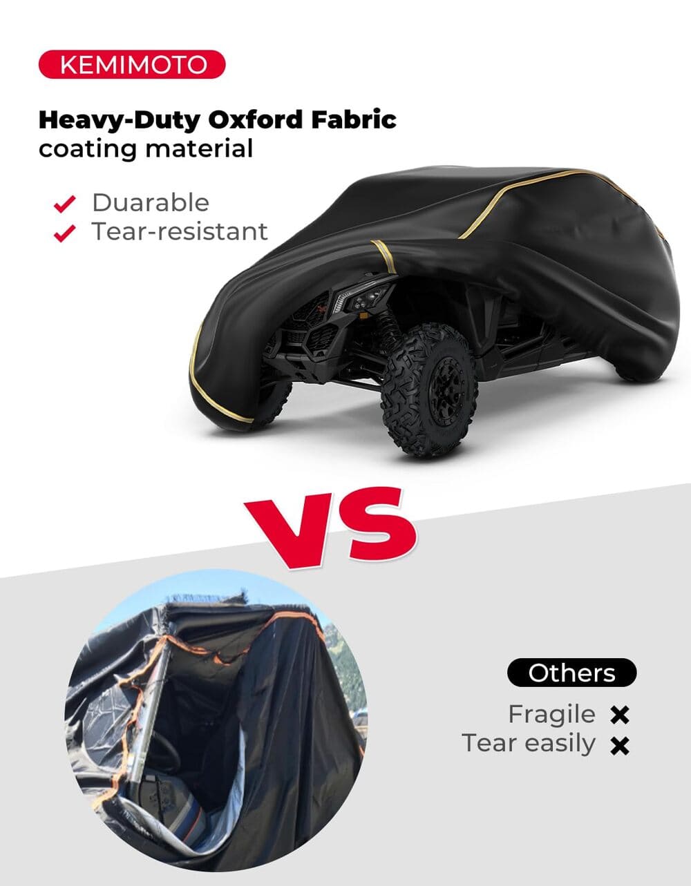 Kemimoto Can-Am Maverick X3 UTV 4 Seater Cover