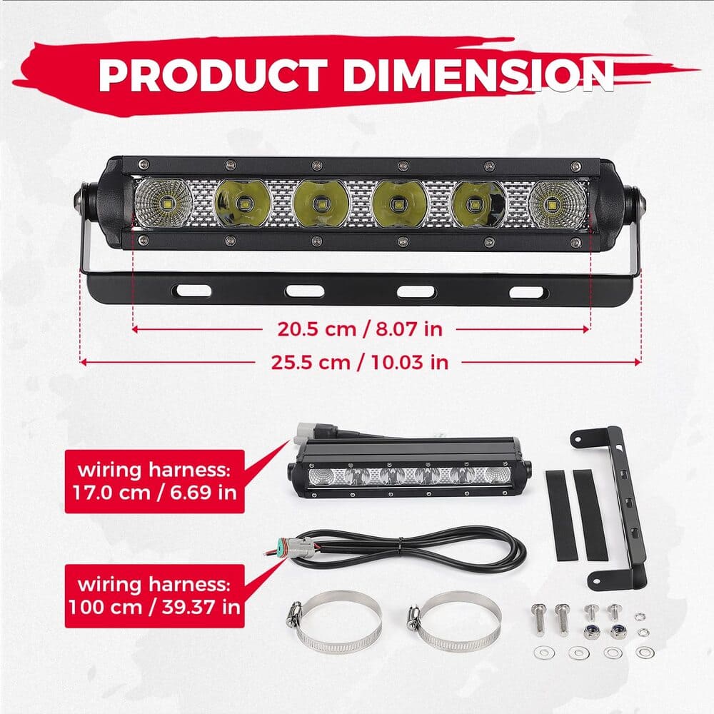 Kemimoto Can-Am Maverick X3 UTV LED Light Bar