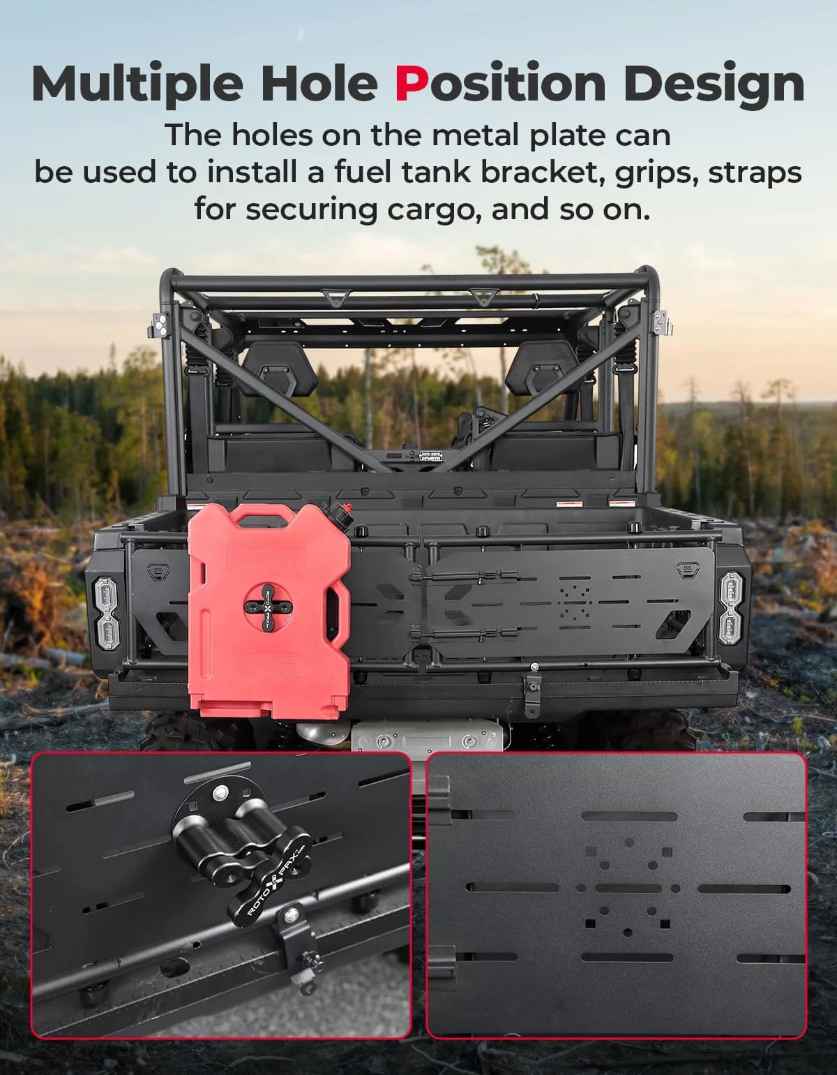 Kemimoto CF Moto UForce 1000/1000 XL Bed Extender Tailgate Extension