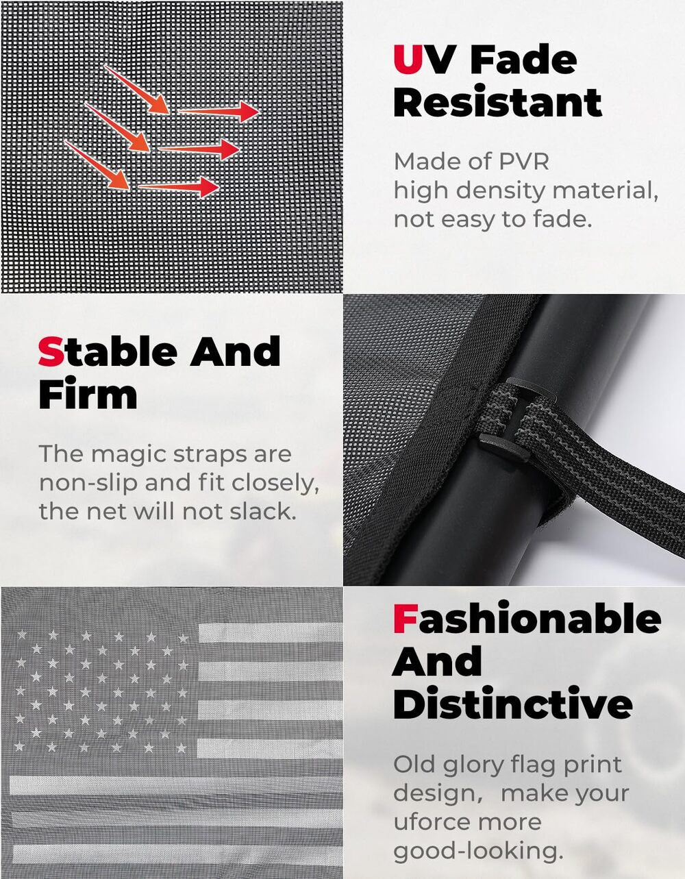 Kemimoto CF Moto UForce 1000/1000 XL Rear Window Net Soft Windshield