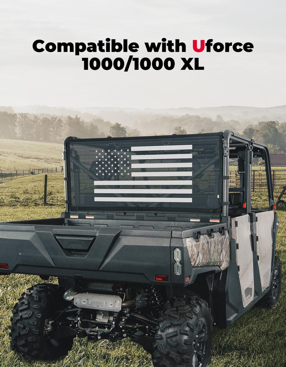 Kemimoto CF Moto UForce 1000/1000 XL Rear Window Net Soft Windshield