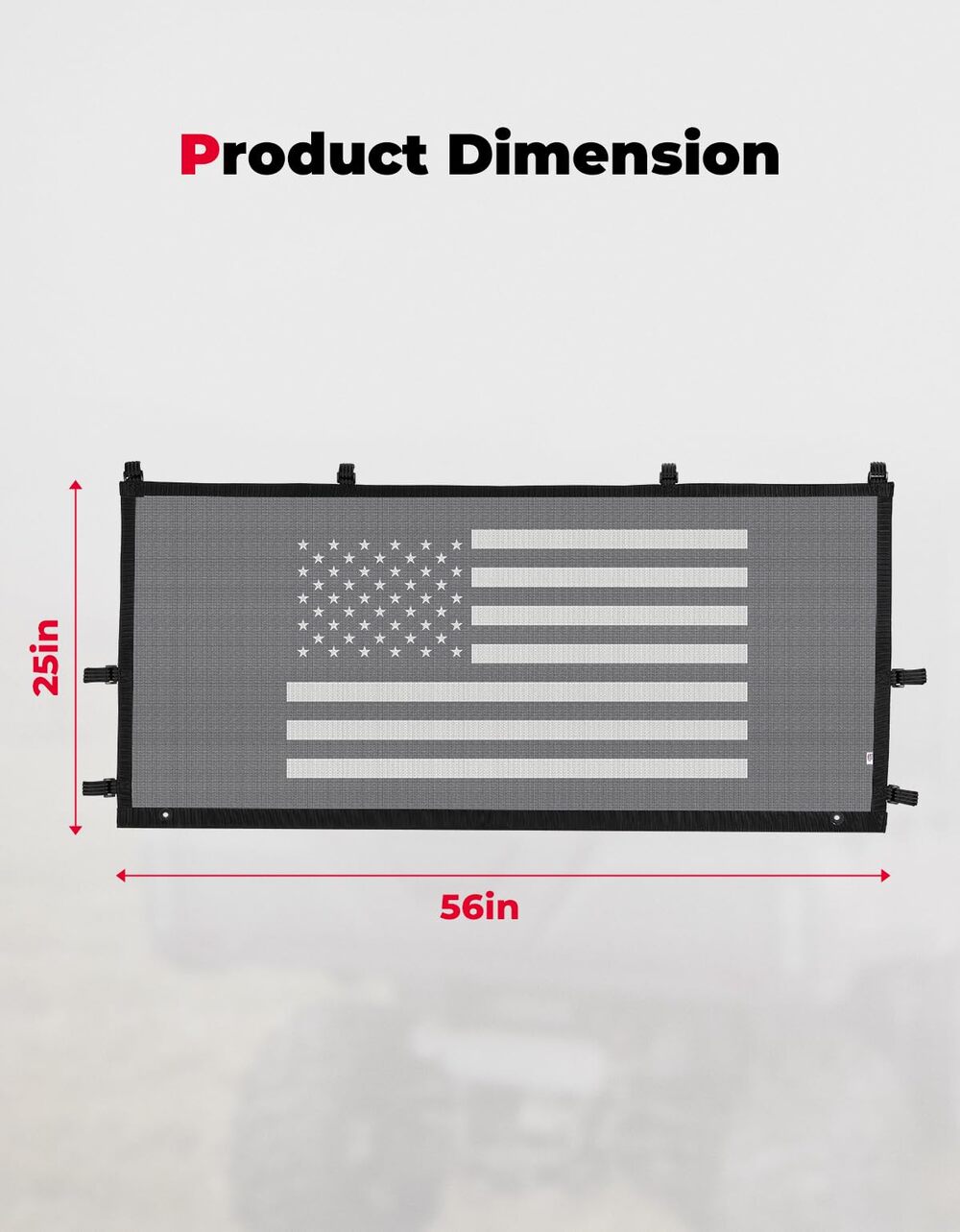 Kemimoto CF Moto UForce 1000/1000 XL Rear Window Net Soft Windshield