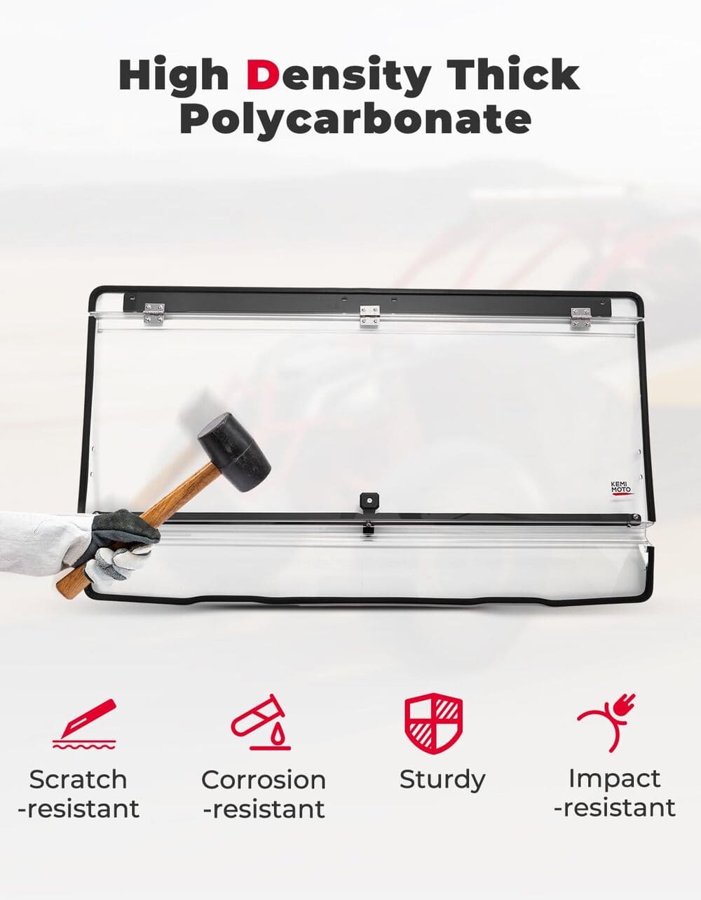 Kemimoto CF Moto UForce 1000/1000XL 2-In-1 Flip Windshield