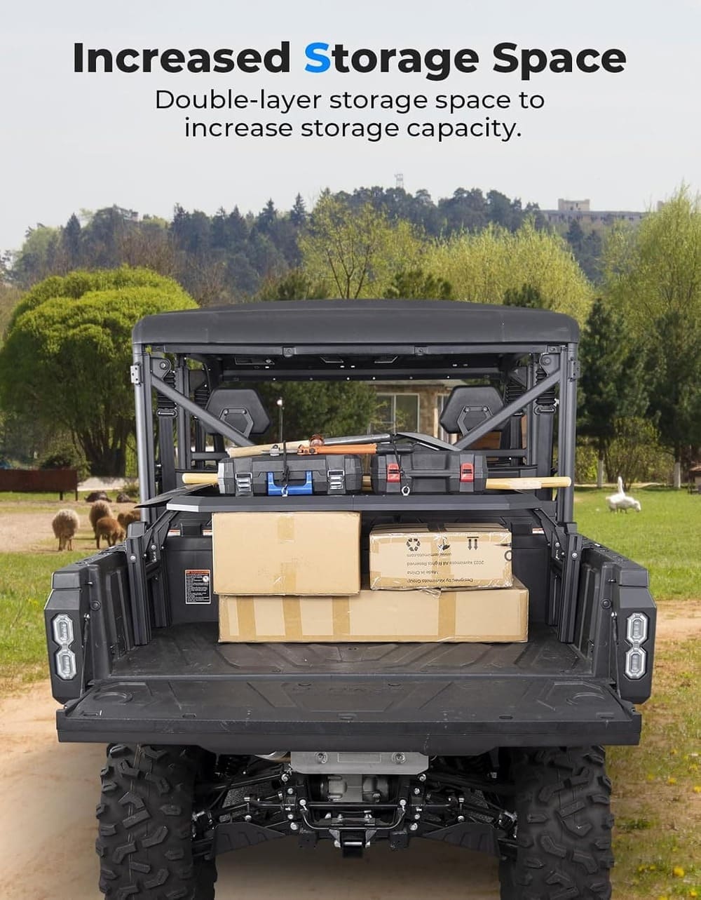 Kemimoto CF Moto Uforce 1000/1000XL Adjustable Height Rear Rack