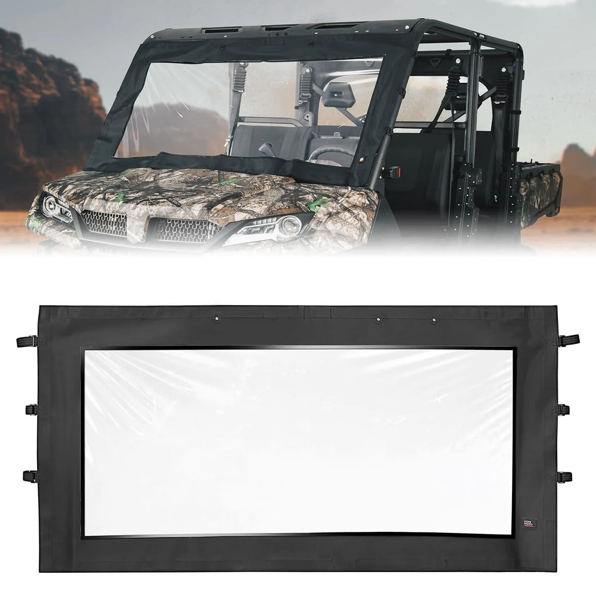 Kemimoto CF Moto UForce 1000/1000XL Soft Front Windshield/Window
