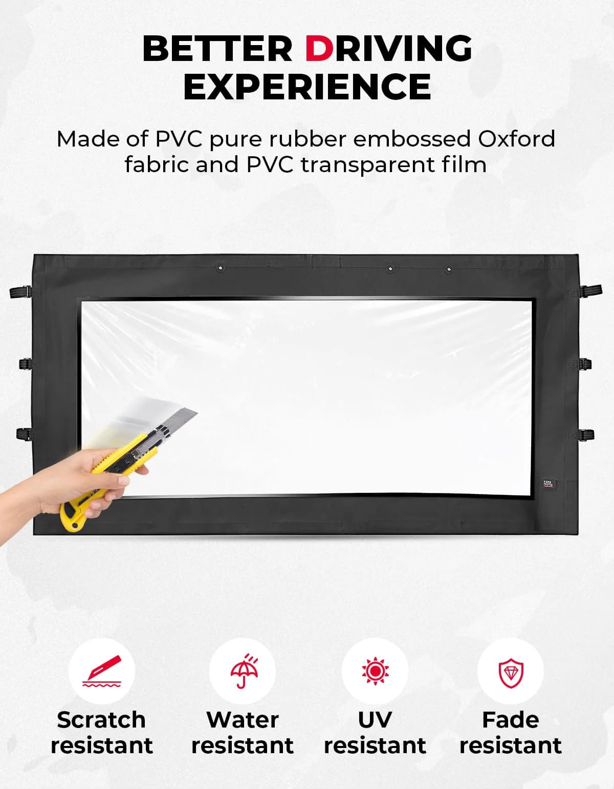 Kemimoto CF Moto UForce 1000/1000XL Soft Front Windshield/Window