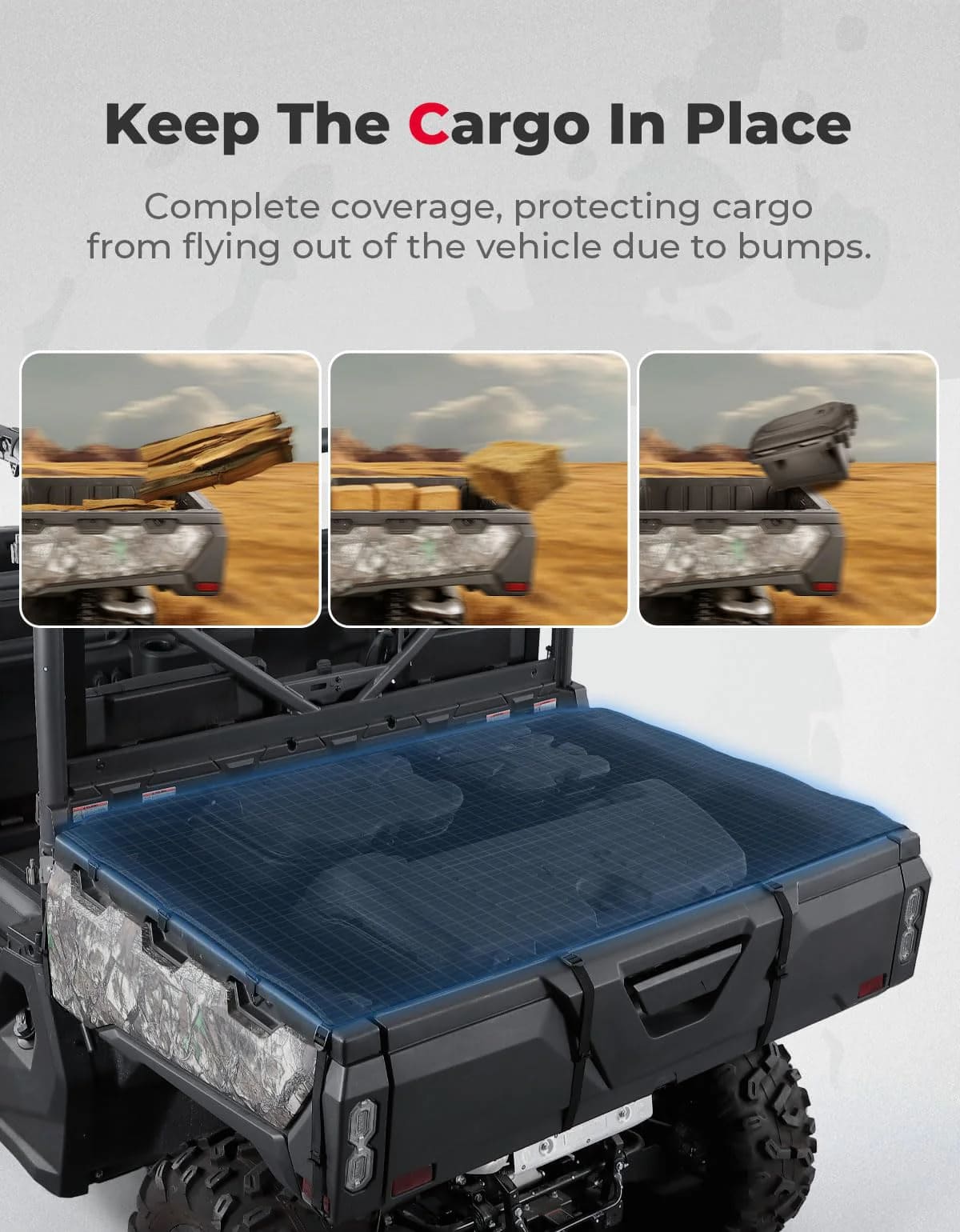 Kemimoto CF Moto UForce 1000 Soft Cargo Bed Cover