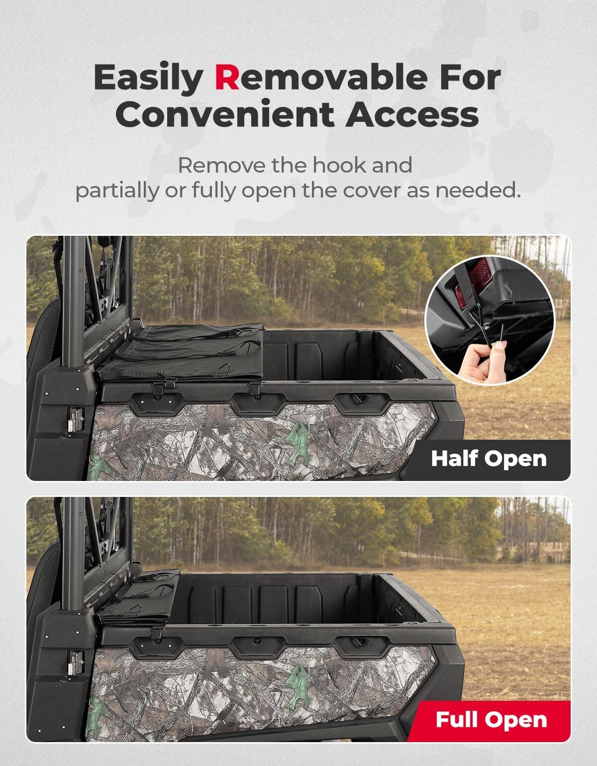 Kemimoto CF Moto UForce 1000 Soft Cargo Bed Cover