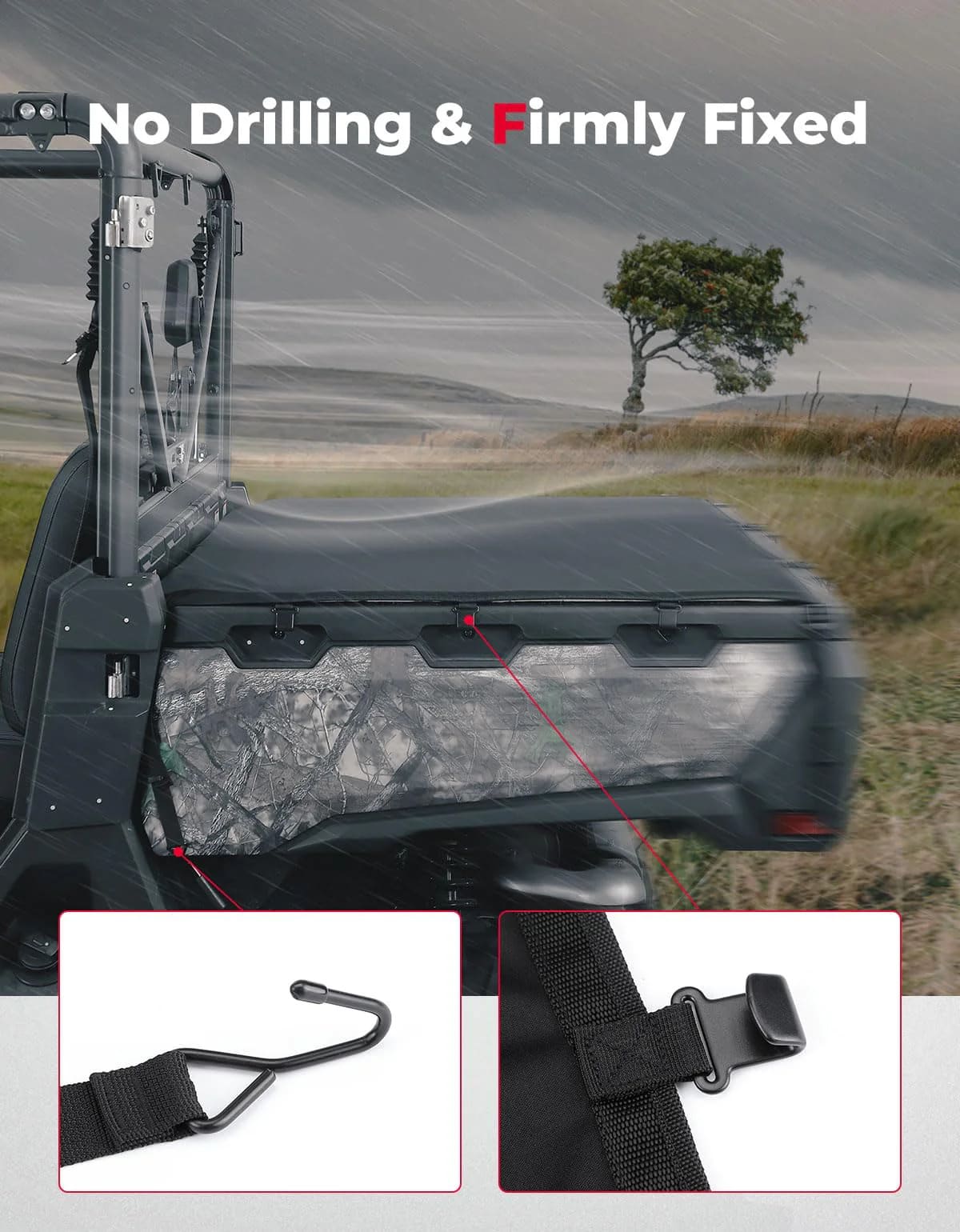 Kemimoto CF Moto UForce 1000 Soft Cargo Bed Cover