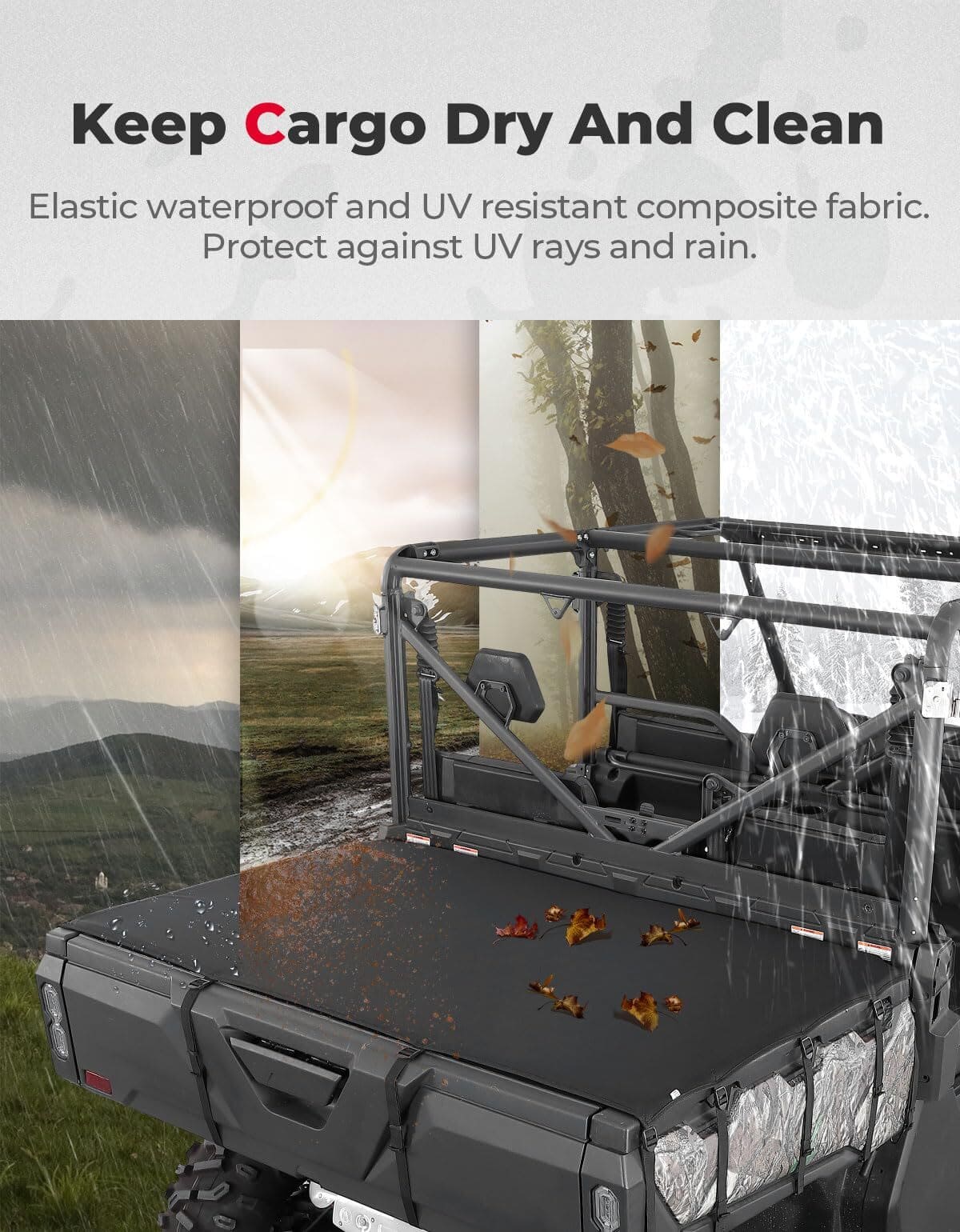 Kemimoto CF Moto UForce 1000 Soft Cargo Bed Cover