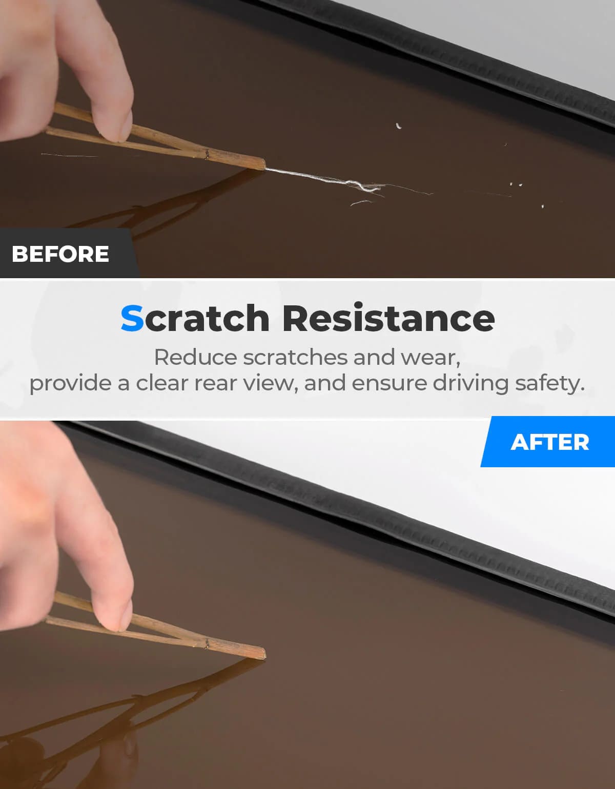 Kemimoto CF Moto UForce 1000 UV-Resistant Tinted Rear Windshield