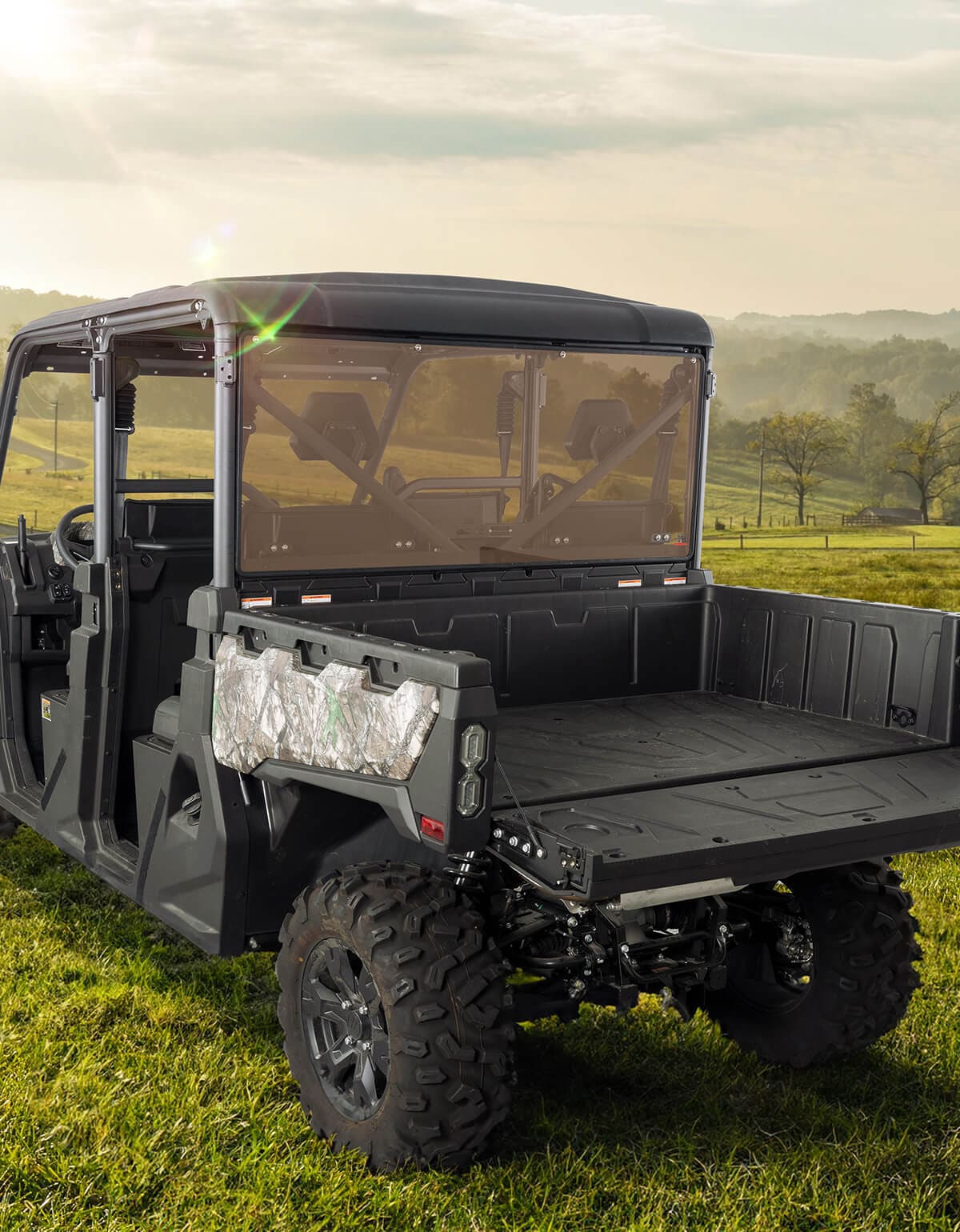 Kemimoto CF Moto UForce 1000 UV-Resistant Tinted Rear Windshield