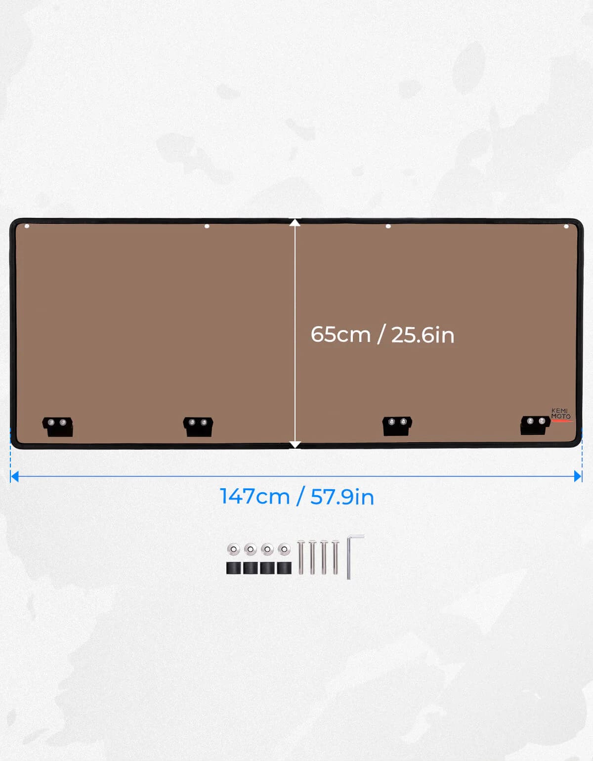 Kemimoto CF Moto UForce 1000 UV-Resistant Tinted Rear Windshield