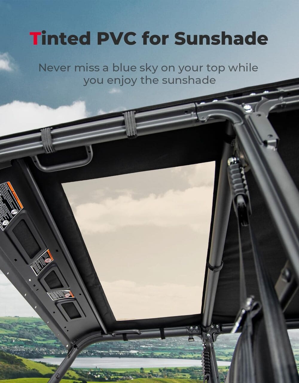 Kemimoto CF Moto UForce 1000 XL Canvas Tinted Waterproof Soft Roof