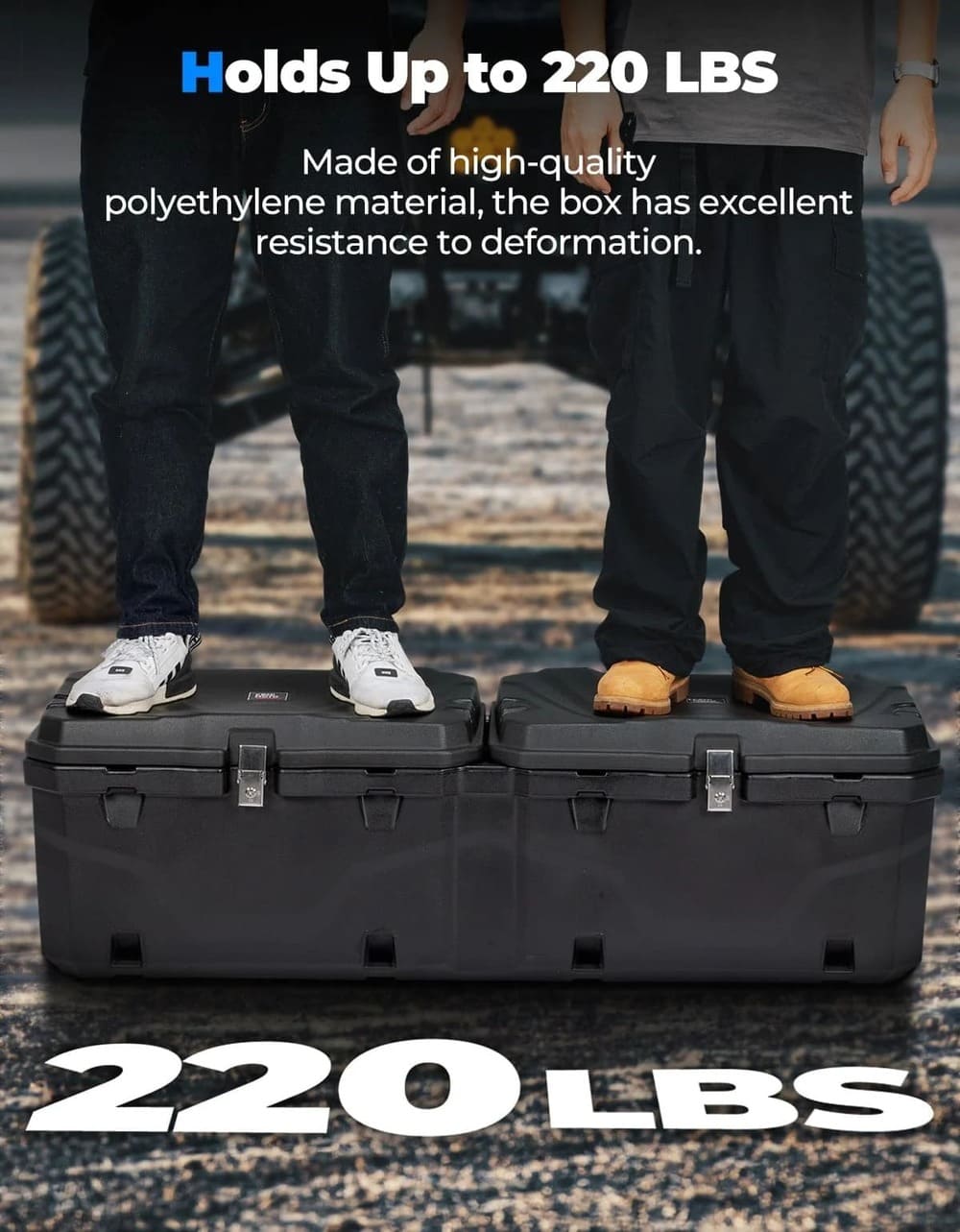 Kemimoto CF Moto UForce 1000/1000XL 110L/29Gal UTV Bed Storage Box