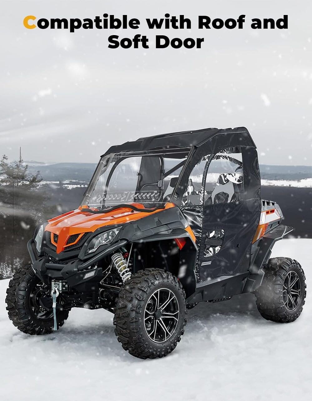 Kemimoto CF Moto ZForce 800/ 1000 Front Windshield w/Sliding Window