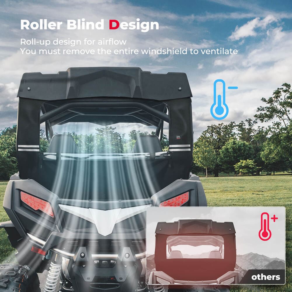 Kemimoto CF Moto ZForce 800/ 1000 Roll Up & Down Rear Windshield