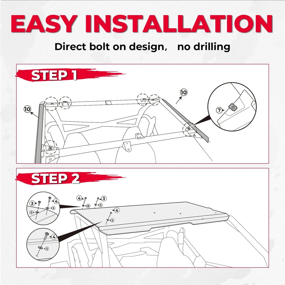 Kemimoto CF Moto ZForce 950 Aluminum Roof Top
