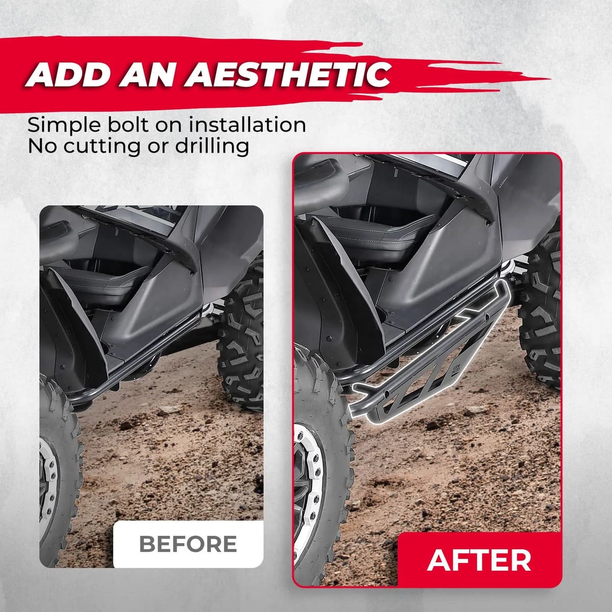 Kemimoto CF Moto ZForce 950 Nerf Bars Rock Sliders