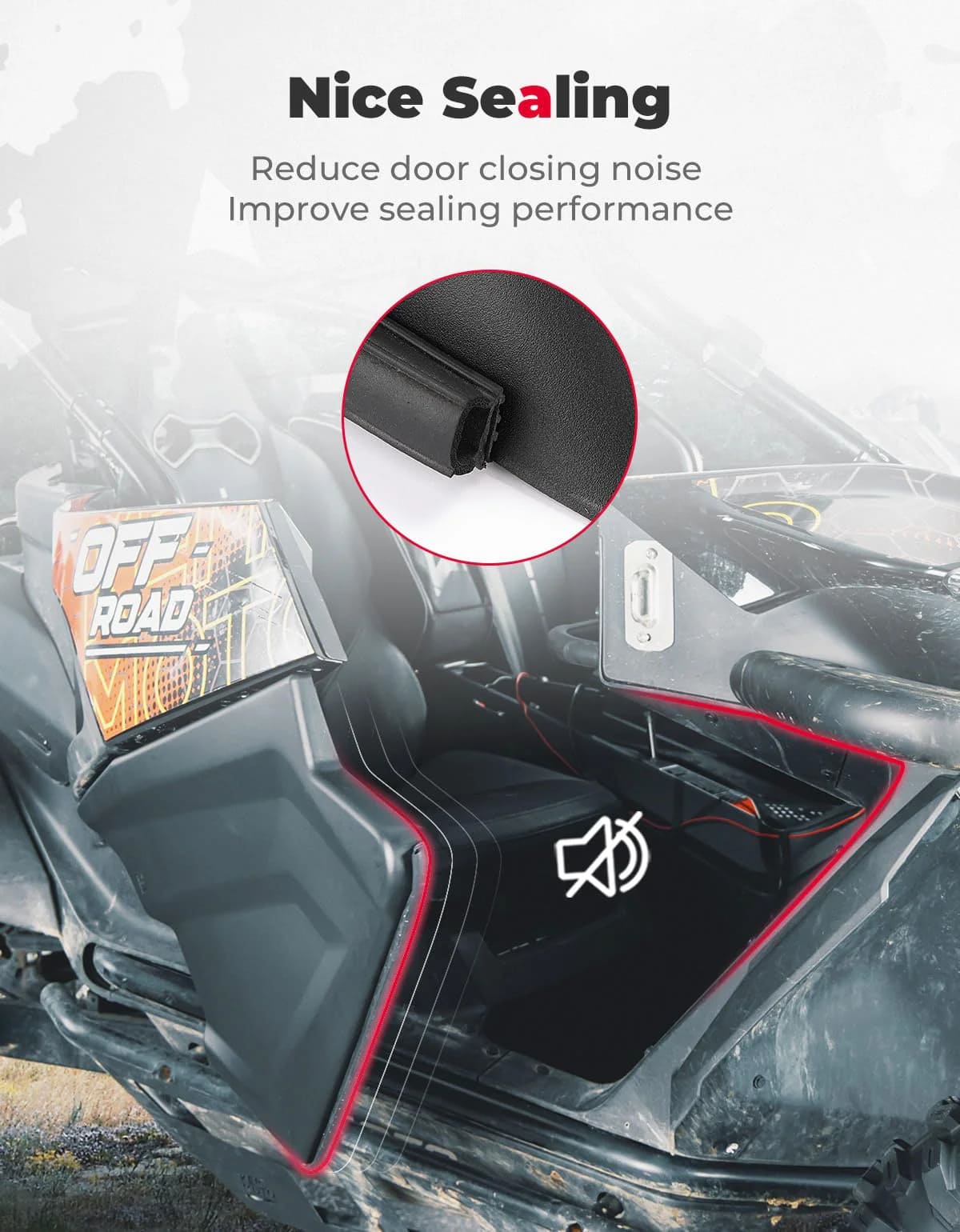 Kemimoto CF Moto ZForce 950 Plastic Lower Doors Inserts