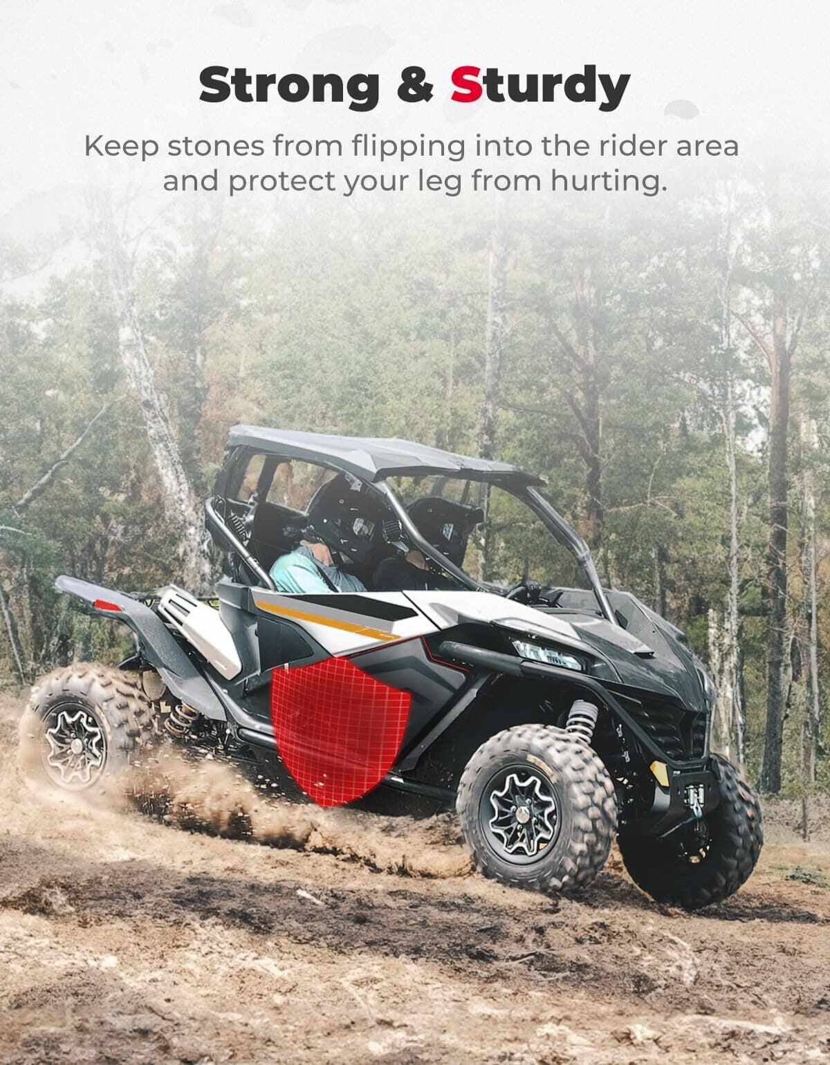 Kemimoto CF Moto ZForce 950 Plastic Lower Doors Inserts