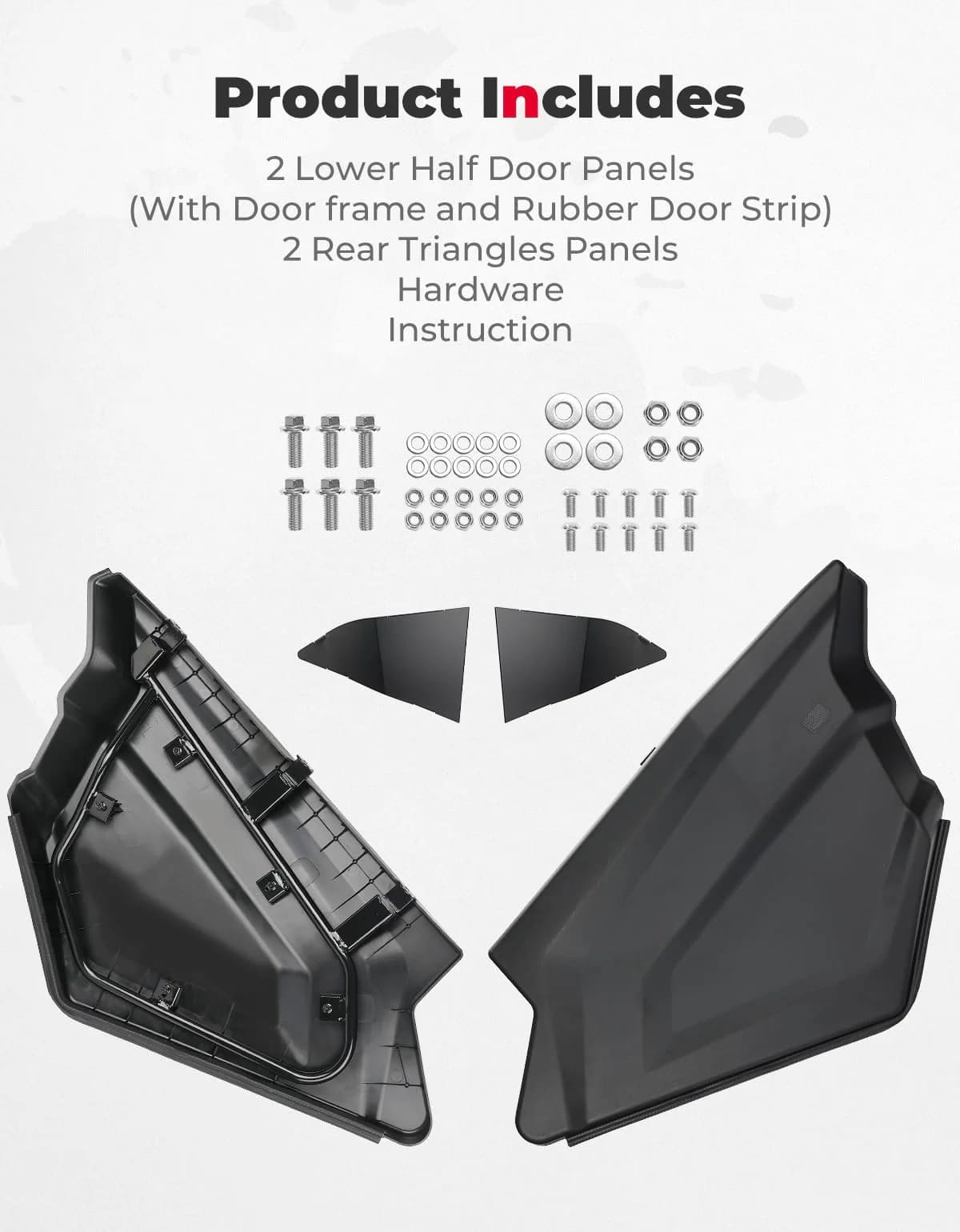 Kemimoto CF Moto ZForce 950 Plastic Lower Doors Inserts