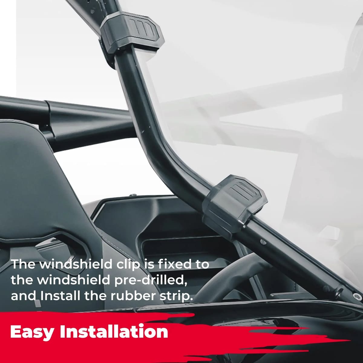 Kemimoto CF Moto ZForce 950 Scratch Resistant Full Windshield
