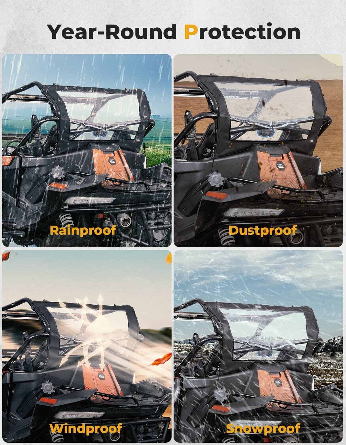 Kemimoto CF Moto ZForce 950 UTV Soft Rear Windshield