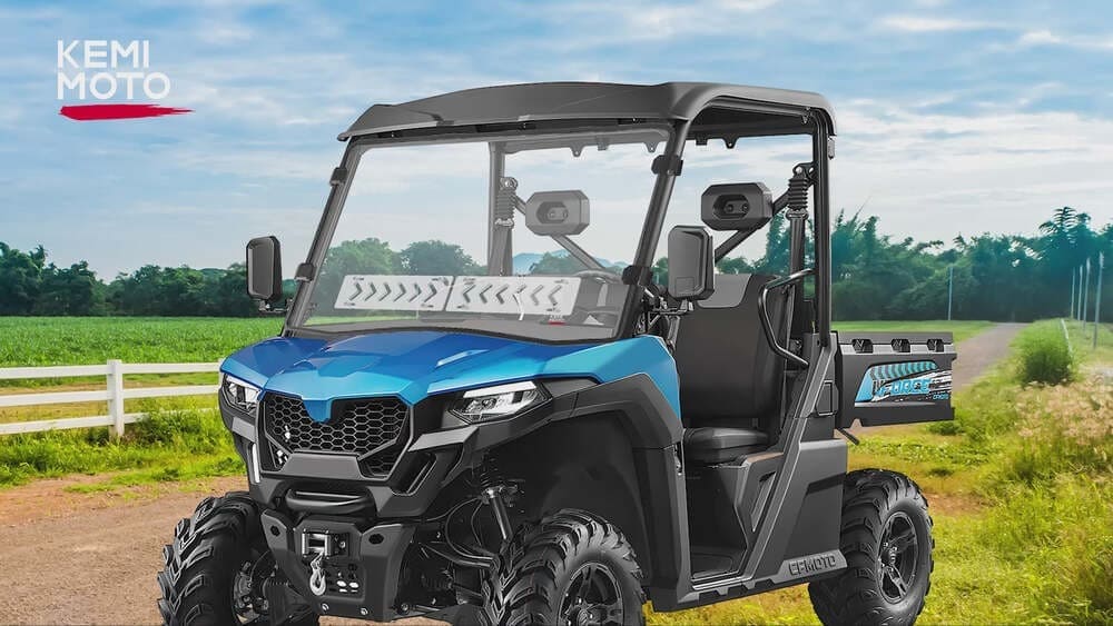 Kemimoto CF Moto UForce 600 Vented Front Windshield