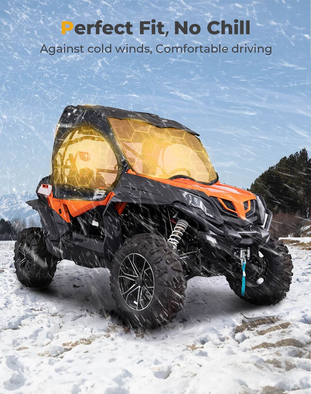 Kemimoto CF Moto ZForce 500/800/1000 Enclosures Soft Cab