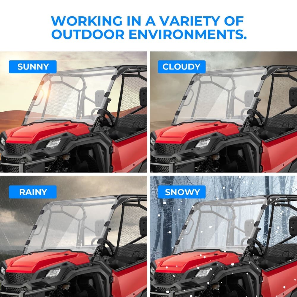 Kemimoto Honda Pioneer 1000/1000-5/1000-6 Full Windshield